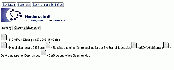 Dokument: Niederschrift PDF alle Dateien - Reiter Sitzungsdokumente