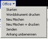 Aktionsschaltfläche Office im Officedokument der Ablage